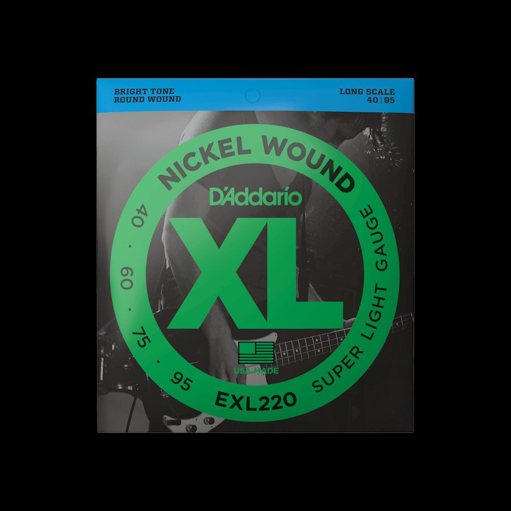 D'Addario EXL220 Bass Nickel Wound Strings - 40-95