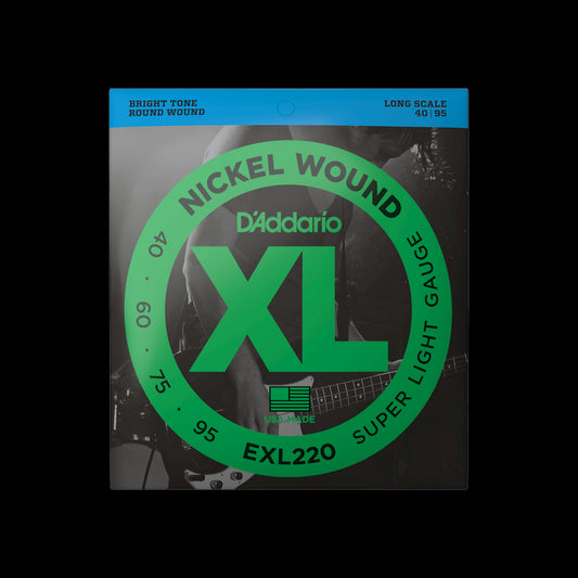 D'Addario EXL220 Bass Nickel Wound Strings - 40-95
