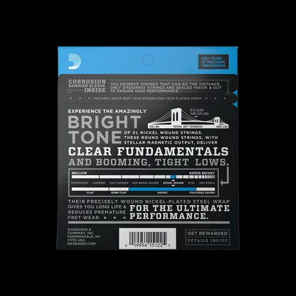 D'Addario EXL220 Bass Nickel Wound Strings - 40-95