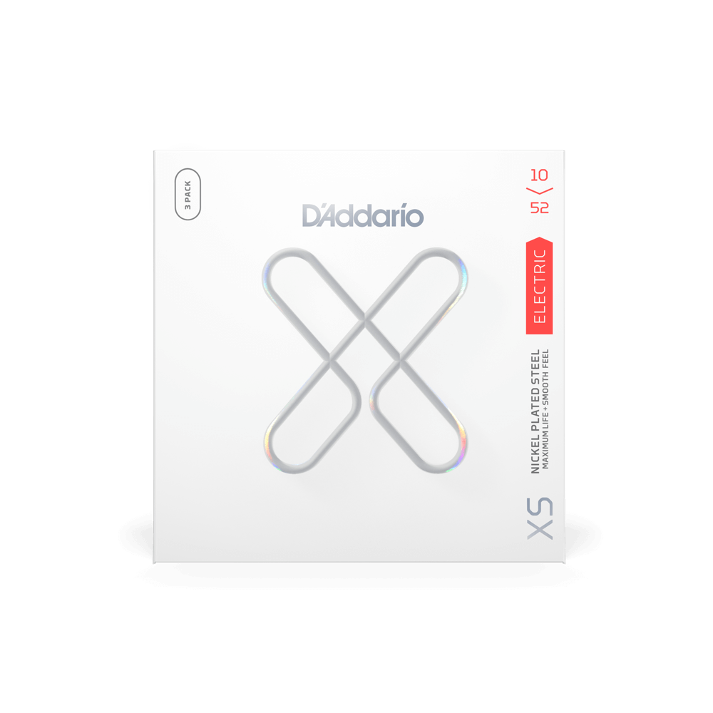 D’Addario 3-Pack XS Coated Electric Guitar Strings 10-52