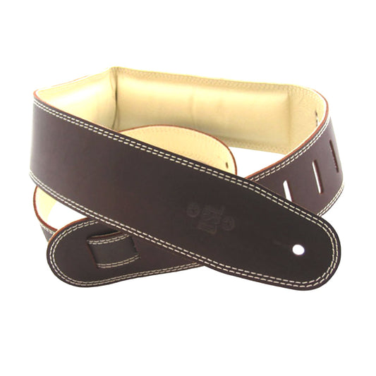 DSL 2.5" PADDED GUITAR STRAP - BROWN/BEIGE