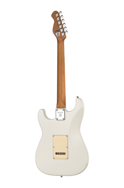 Mooer MSC10 ST Pro Electric Guitar w/Gigbag - Vintage White