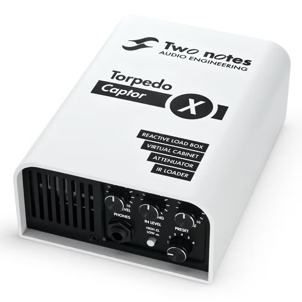 Two Notes Torpedo Captor X Reactive Load Box, Virtual Cab Attenuator & IR Loader - 8 Ohm