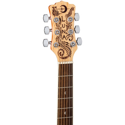 Luna Henna Dragon Cutaway Acoustic Guitar