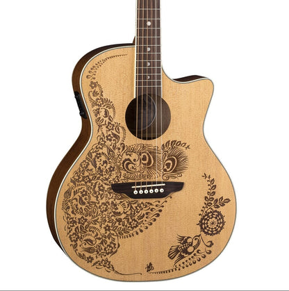 Luna Henna Oasis Cutaway Acoustic Guitar