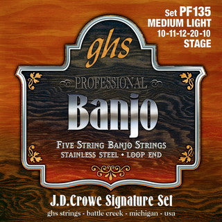 GHS J.D. Crowe Signature Banjo Strings - 9.5-20