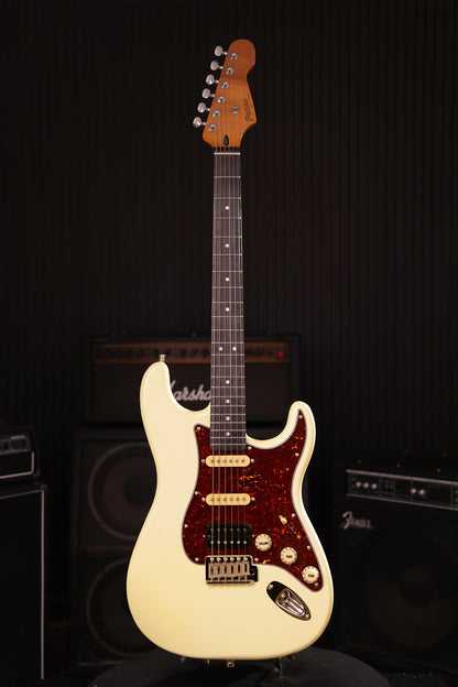 Patina PS4 Maple Olympic White Electric Guitar