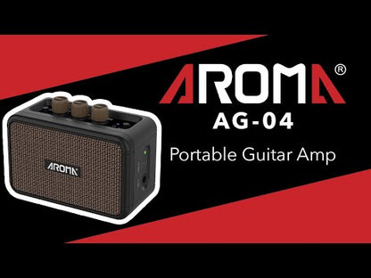 Aroma AG04BK 5W Electric Guitar Rechargeable Portable Amplifier - Black
