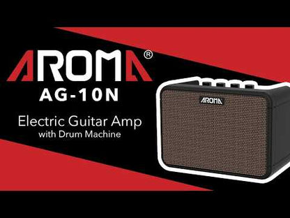 Aroma 8W Rechargeable Electric Guitar Amp w/ Drum Machine