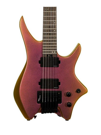 HILS HN6 Headless Electric Guitar - Gloss Ultra Gold