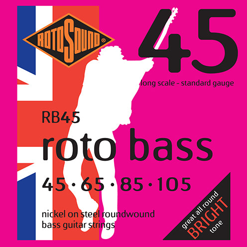 Rotosound RB45 Nickel Standard Bass Strings Long Scale 45-105