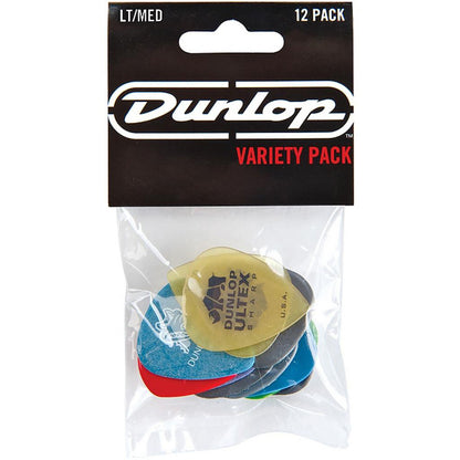 Dunlop Guitar Pick Variety Packs Light/Medium/Heavy- 12-Pack