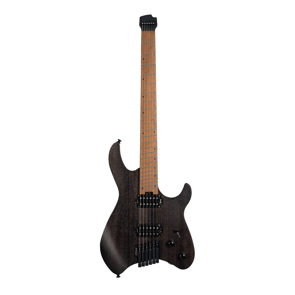 Cort Space G6MS Multi-Scale Electric Guitar – Trans Black