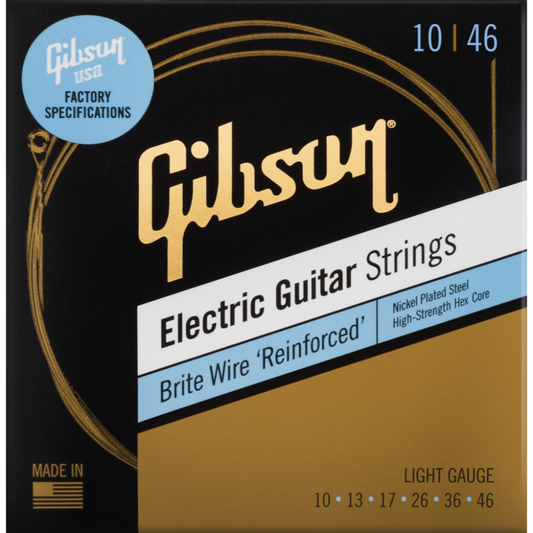 Gibson Brite Wire 'Reinforced' Electric Guitar Strings 10-46