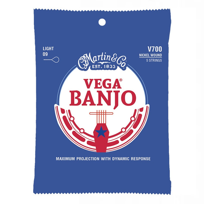Martin Vega Banjo Nickel Wound Strings - 9-20 Light