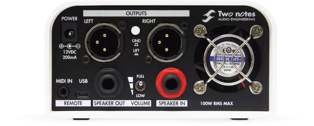 Two Notes Torpedo Captor X Reactive Load Box, Virtual Cab Attenuator & IR Loader - 8 Ohm