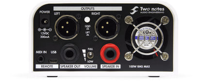 Two Notes Torpedo Captor X Reactive Load Box, Virtual Cab Attenuator & IR Loader - 8 Ohm