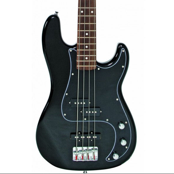 SX VEP62B PJ Electric Bass w/ Gigbag - Black