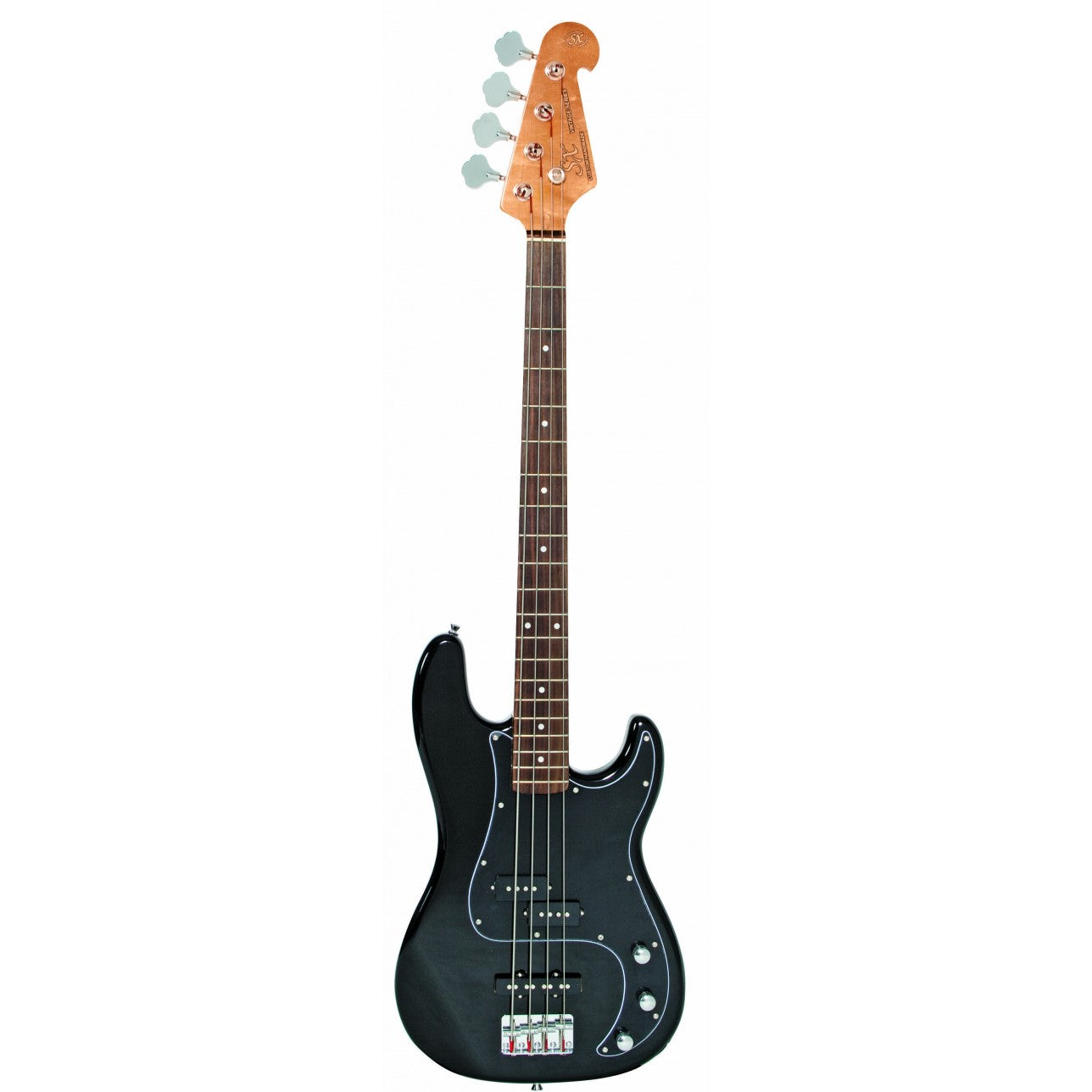 SX VEP62B PJ Electric Bass w/ Gigbag - Black