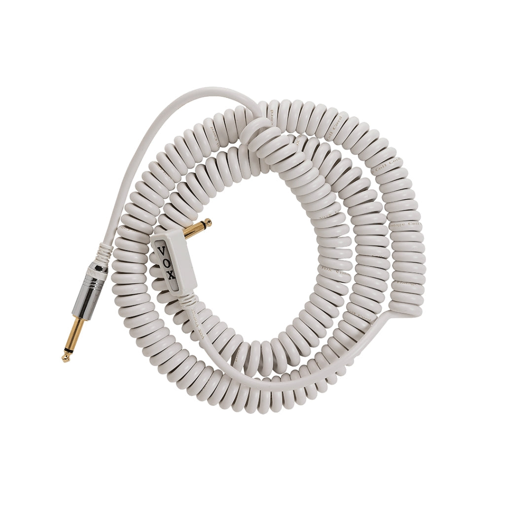 Vox 9m Coiled Instrument Cable - White