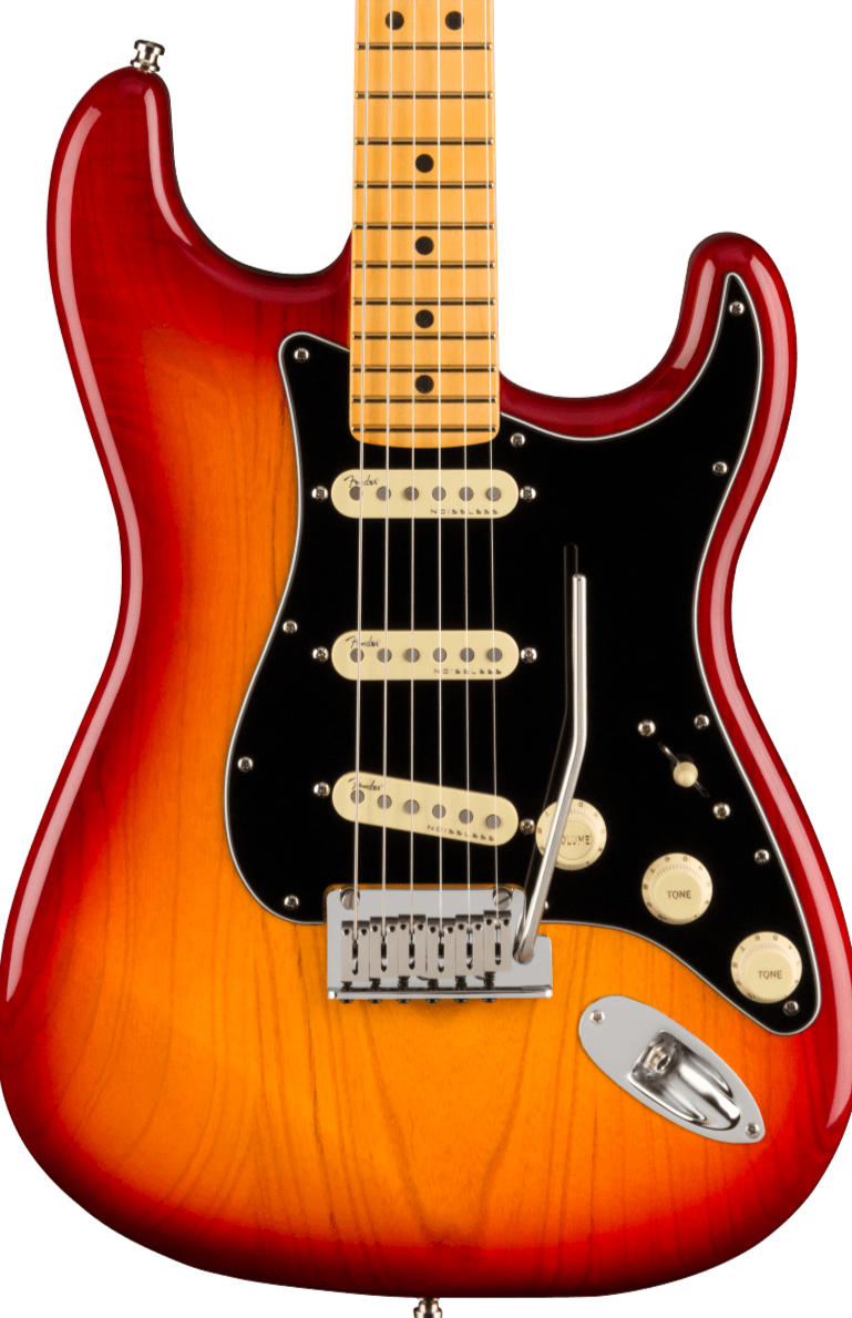 Fender American Ultra Luxe Strat - Plasma Red Burst