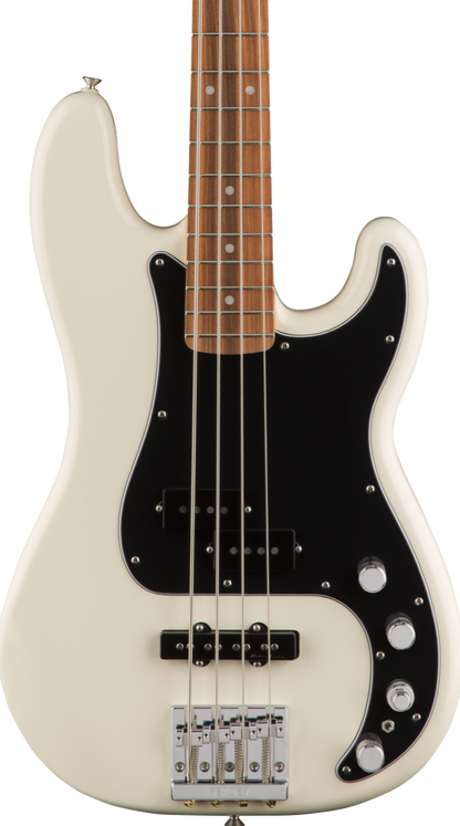 FENDER DELUXE ACTIVE PRECISION BASS SPECIAL OLYMPIC WHITE