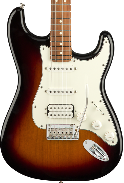 Fender Player Stratocaster - HSS - Pau Ferro - 3 Tone Sunburst