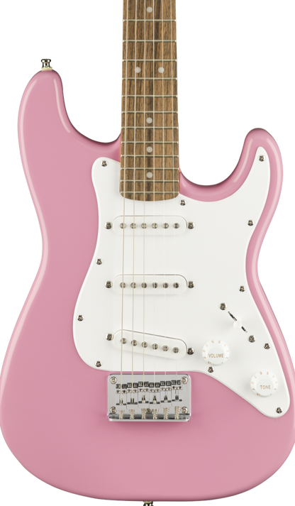 SQUIER MINI STRAT LAUREL FINGERBOARD - PINK