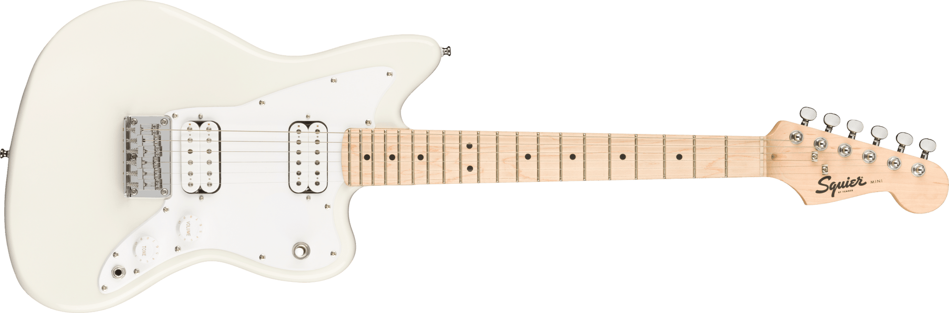 SQUIER MINI JAZZMASTER HH MAPLE NECK OLYMPIC WHITE Guitar