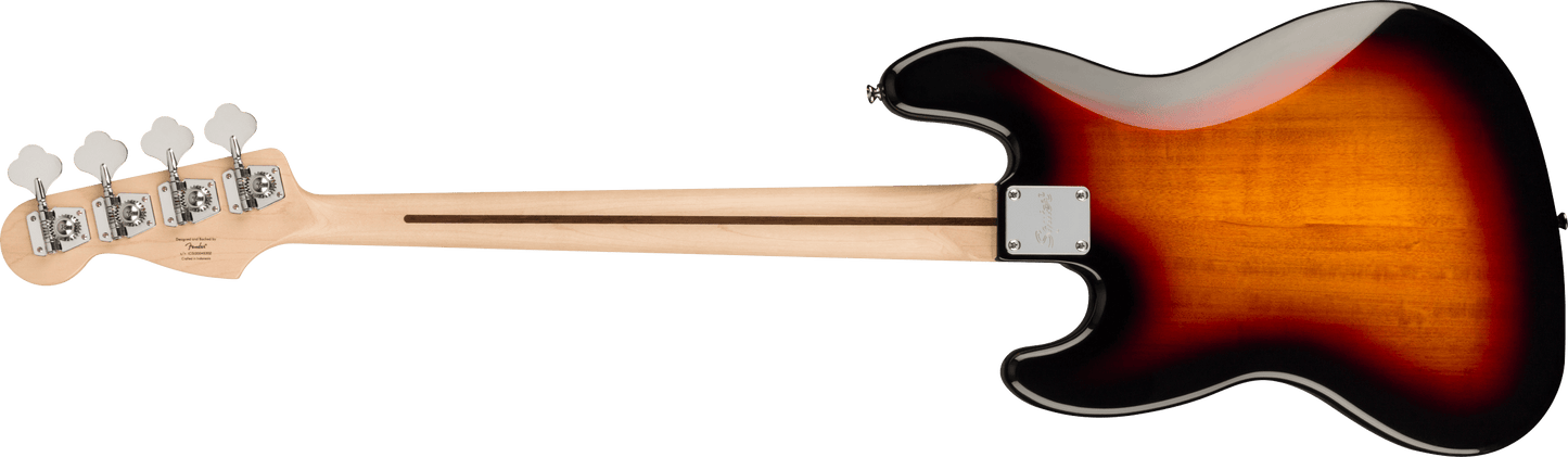 Squier Affinity Series Jazz Bass Maple Neck - White Pickguard - 3-Tone Sunburst