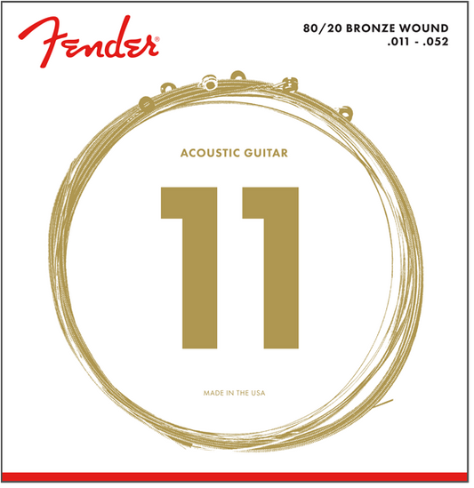 Fender 80/20 Bronze Acoustic Strings - 11-52