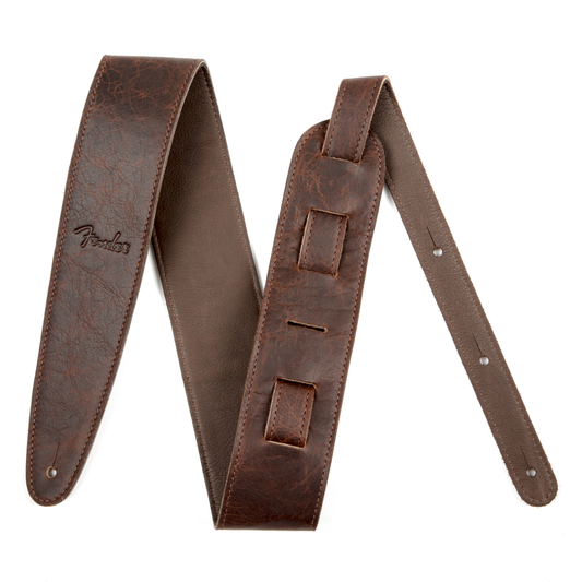 Fender Artisan Crafted Leather Straps - Brown 2.5"