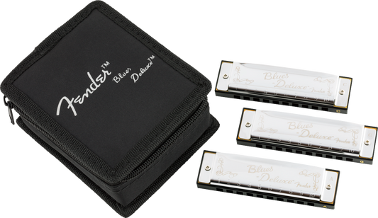FENDER BLUES DELUXE HARMONICA 3-PACK
