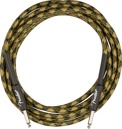 FENDER PROFESSIONAL SERIES INSTRUMENT CABLE 10FT - WOODLAND CAMO