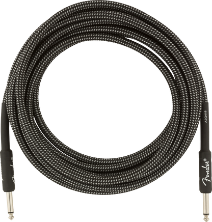 Fender Professional Series Tweed 15' Instrument Cable - Straight to Straight -Grey Tweed