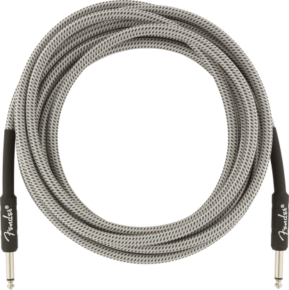 Fender Professional Series Tweed Instrument Cable 15FT - Straight to Straight - White Tweed