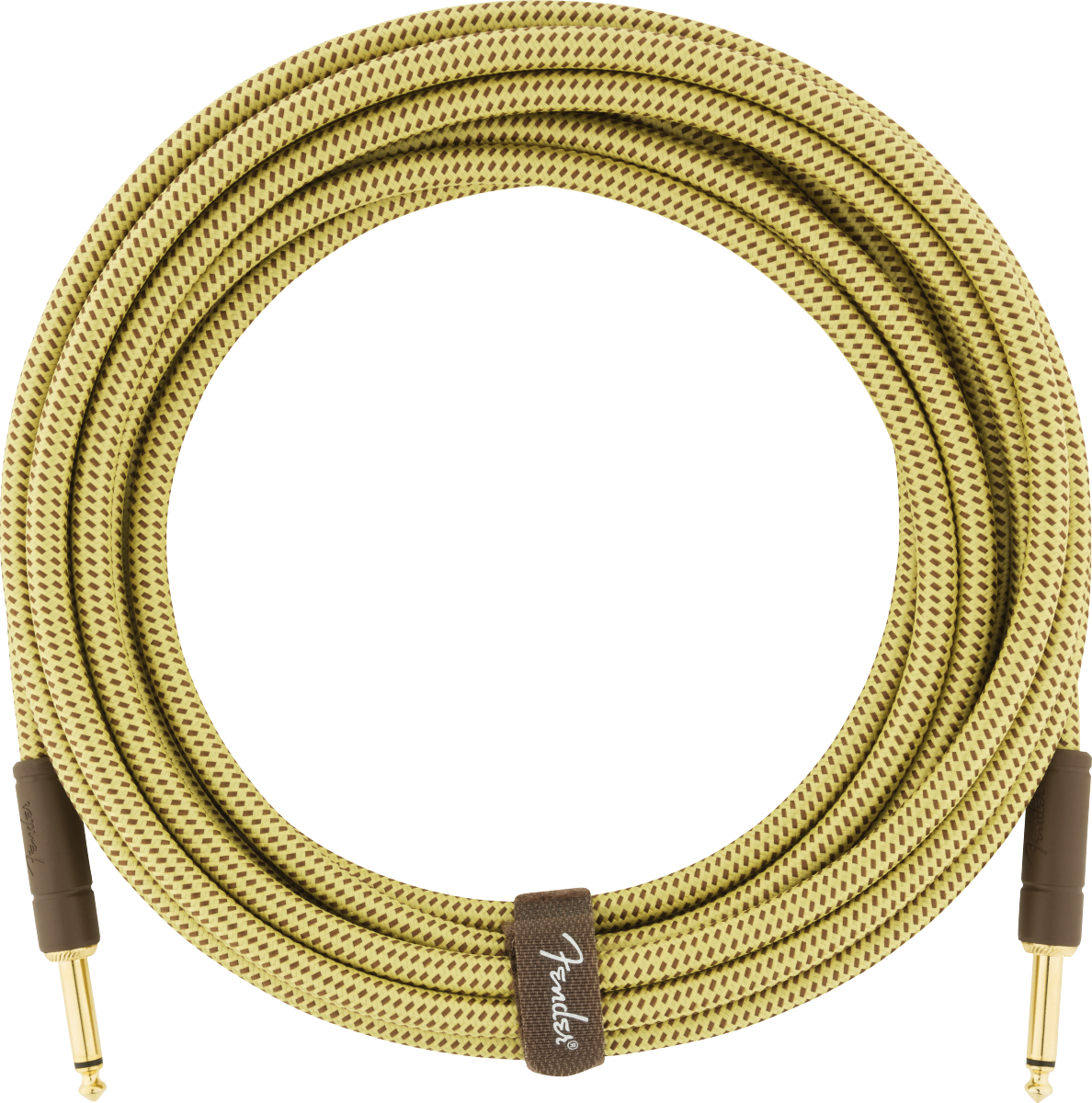 FENDER DELUXE INSTRUMENT CABLE 18.6FT - STRAIGHT TO STRAIGHT TWEED