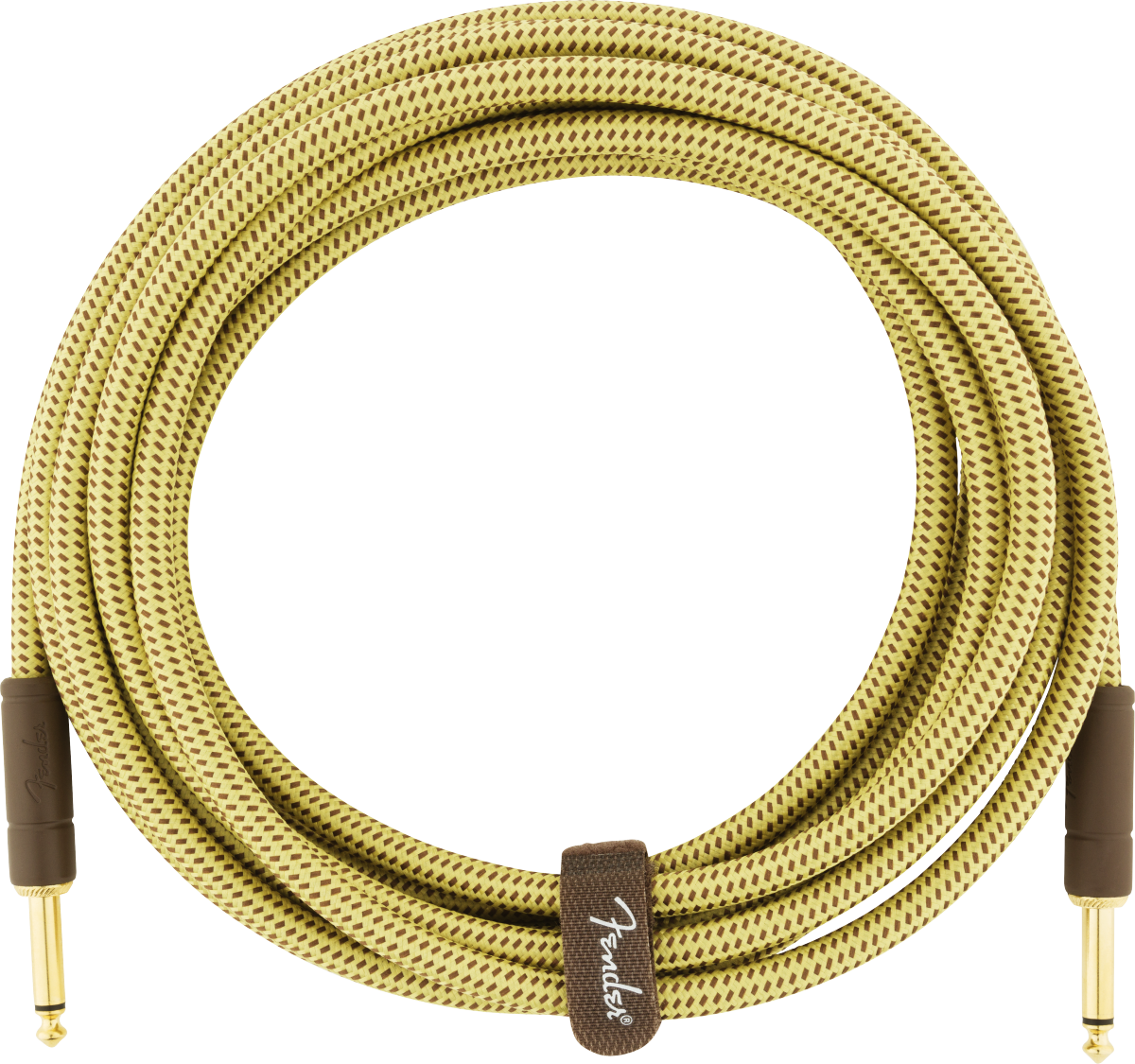 FENDER DELUXE INSTRUMENT CABLE 15FT - STRAIGHT TWEED
