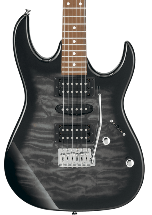 Ibanez RX70QA - Transparent Black Burst