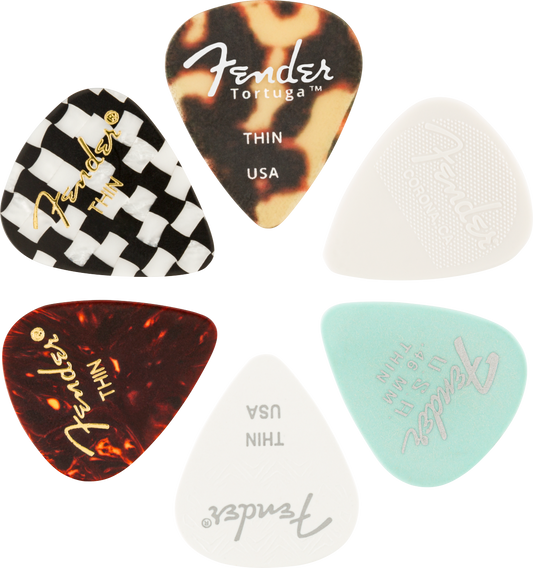 Fender 351 Material Medley Pick Pack - Thin