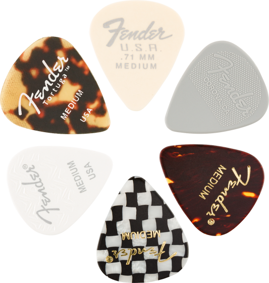 Fender 351 Material Medley Pick Pack - Medium