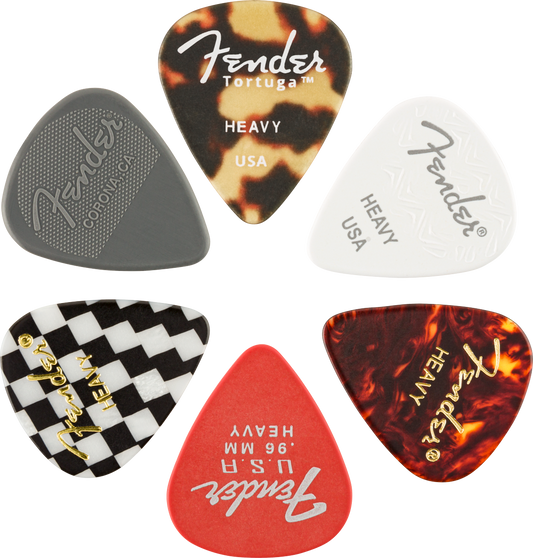 Fender 351 Material Medley Pick Pack - Heavy