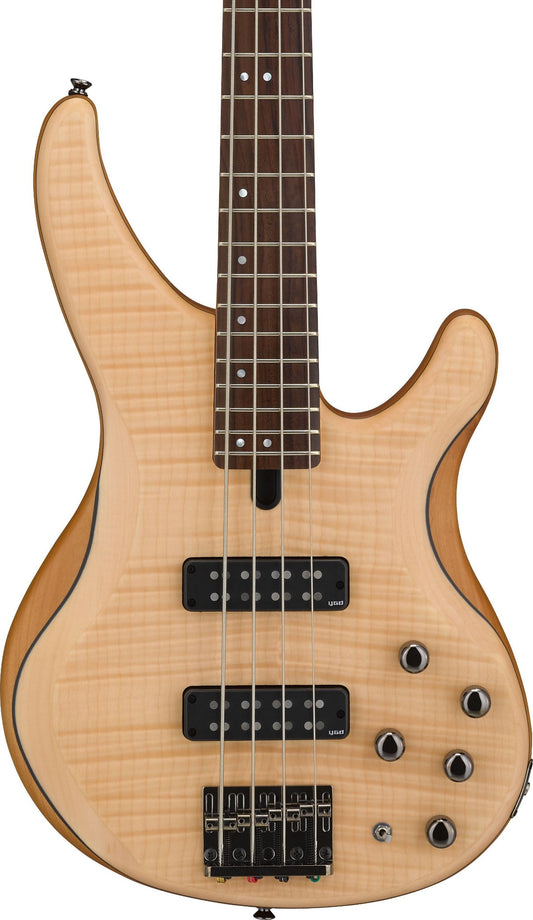 Yamaha TRBX604FM 4-String Bass - Flamed Maple Top - Natural Satin