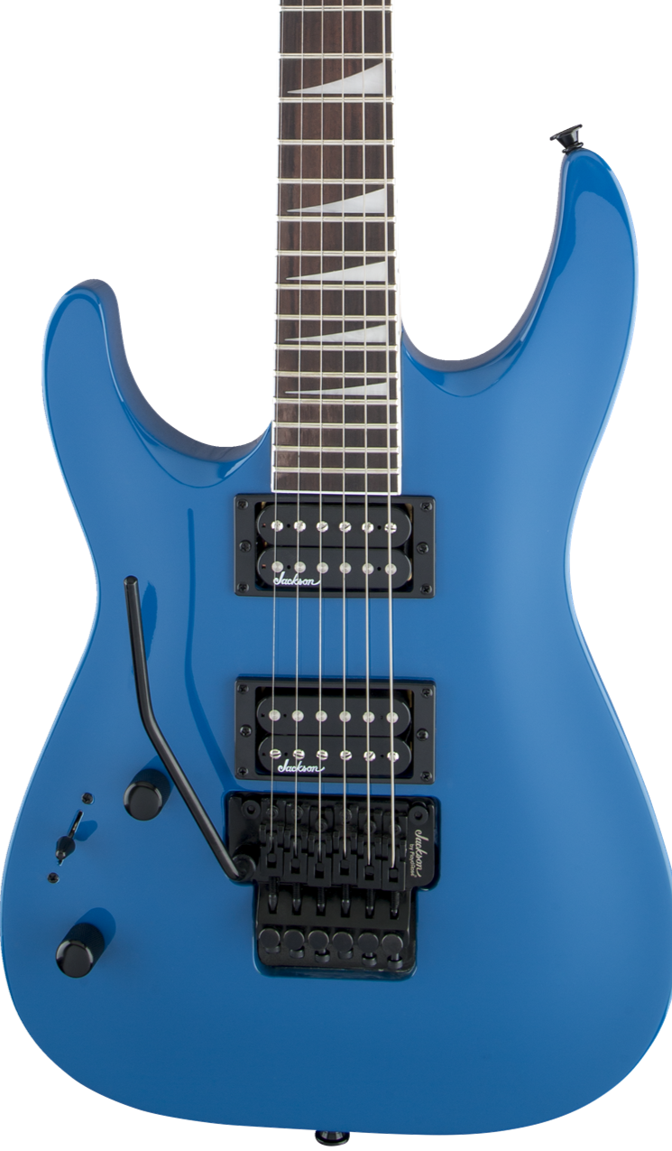 Jackson JS Series Dinky Arch Top JS32 - Bright Blue - Left-Handed