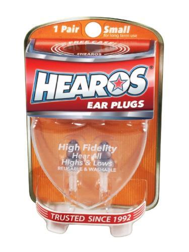 Hearos High Fidelity Musician's Ear Plugs - One Pair + Case