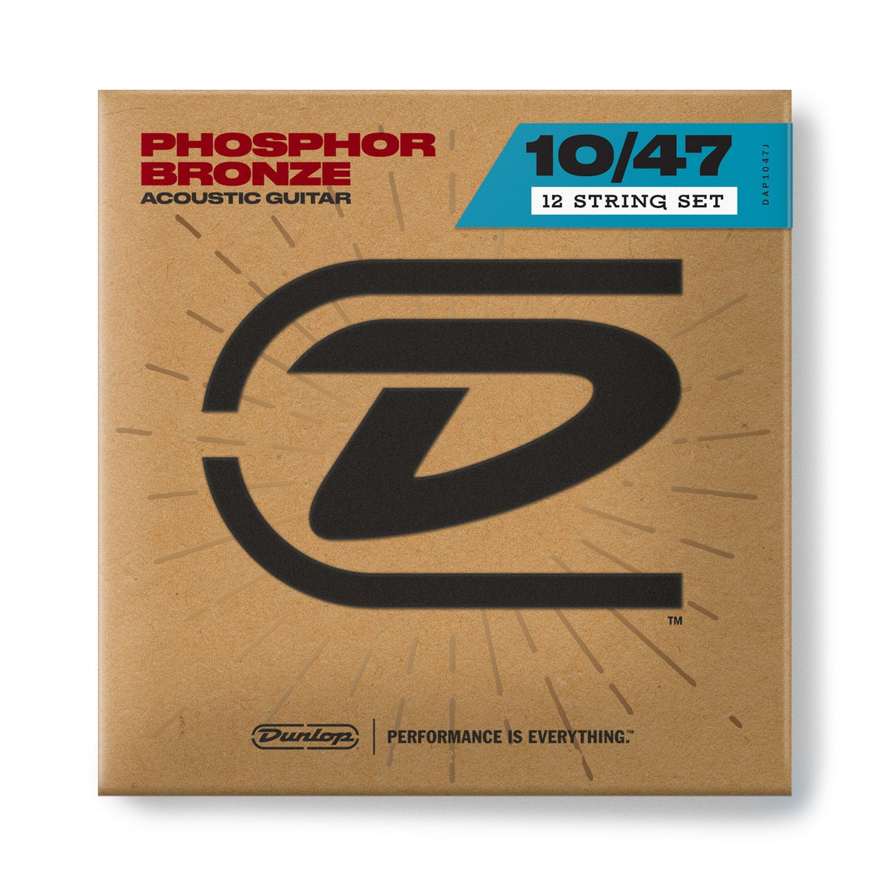 Dunlop 10-47 12-String Phosphor Bronze Acoustic Set