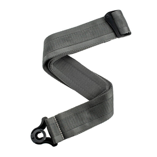 D'Addario Auto Lock Strap - Metal Grey