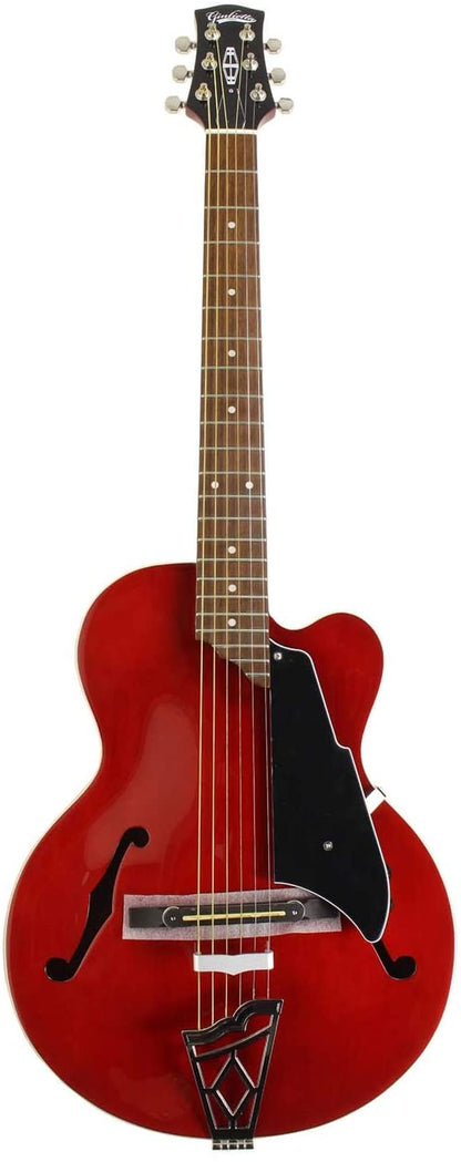 VOX GIULIETTA VGA-3PS ARCHTOP ACOUSTIC ELECTRIC - TRANS RED