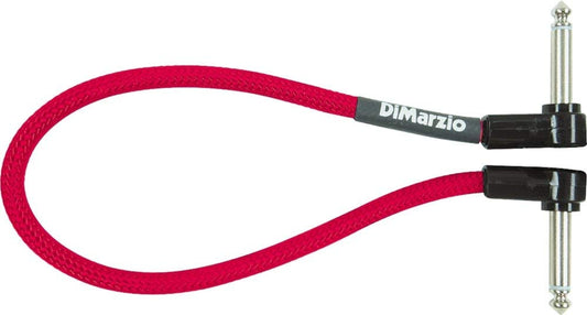 Dimarzio 12" Patch Cable Right Angle - Red