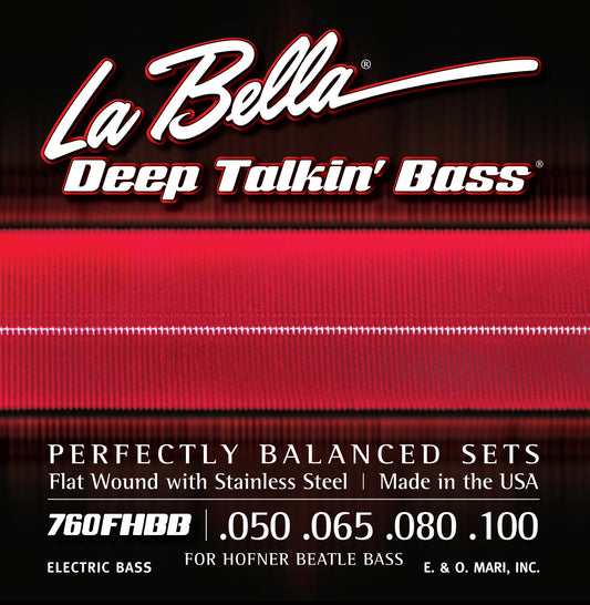 La Bella 760FHBVB 'Beatle' Bass Strings Flatwound 'Beatle' w/Stainless Steel